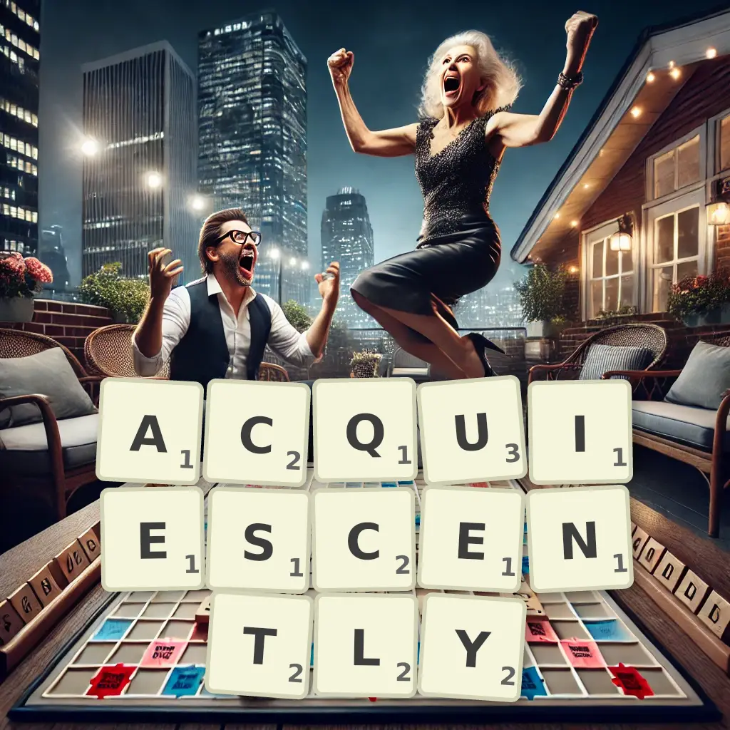 List of words with letters ACQUIESCENTLY Words with letters ACQUIESCENTLY