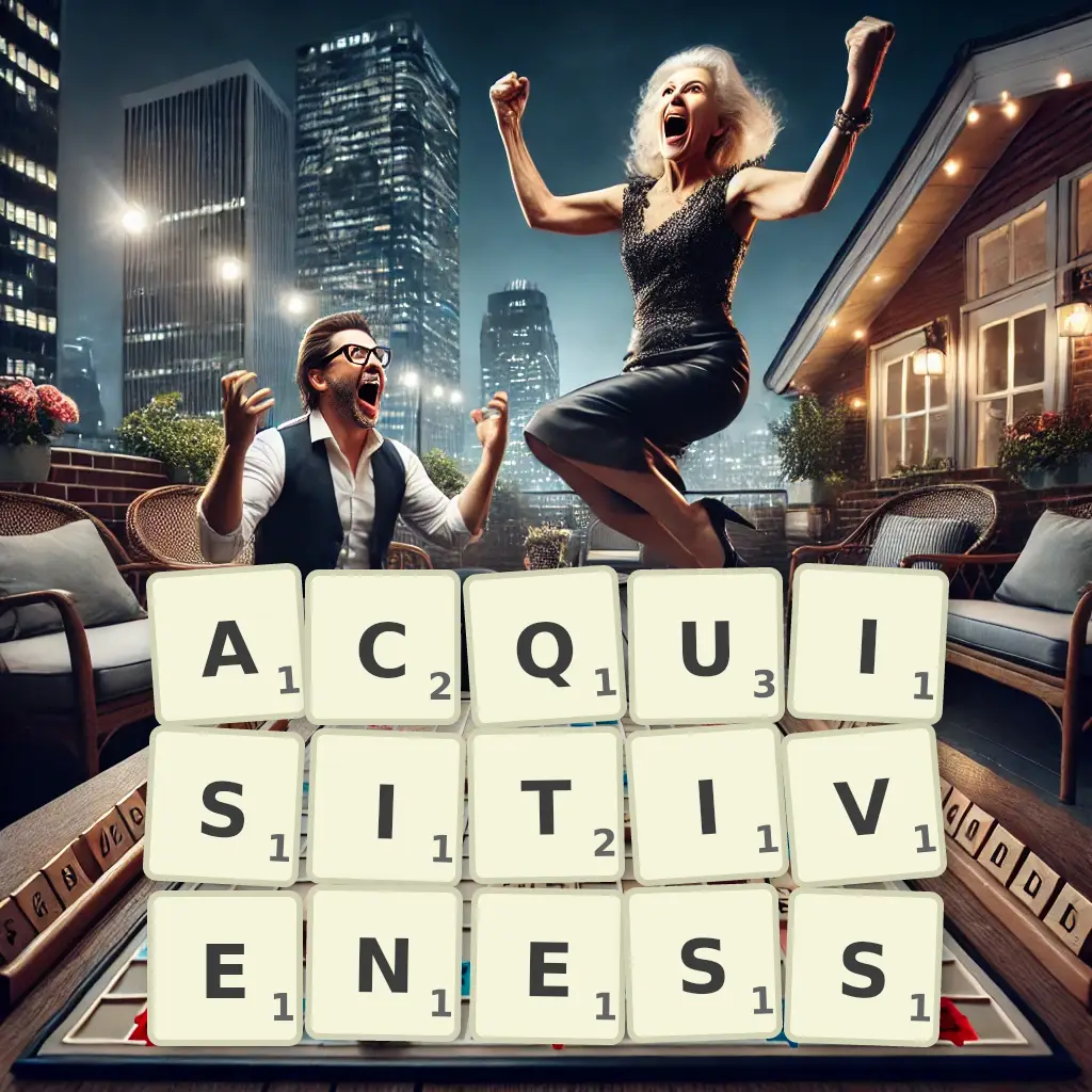 List of words with letters ACQUISITIVENESS Words with letters ACQUISITIVENESS