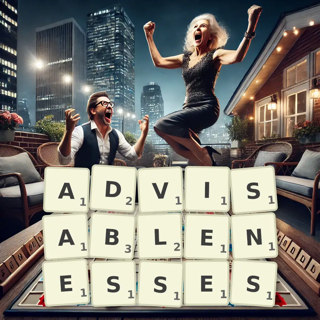 List of words with letters ADVISABLENESSES Words with letters ADVISABLENESSES