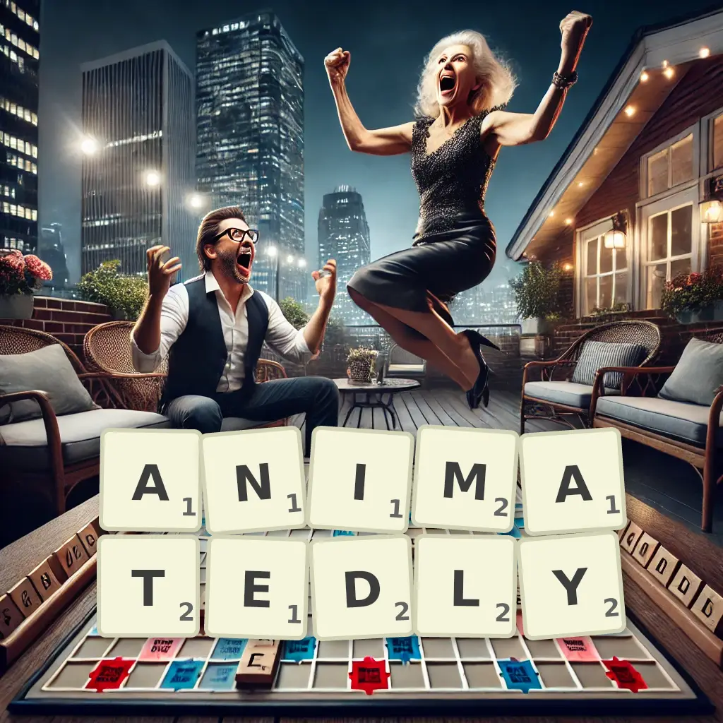 List of words with letters ANIMATEDLY Words with letters ANIMATEDLY