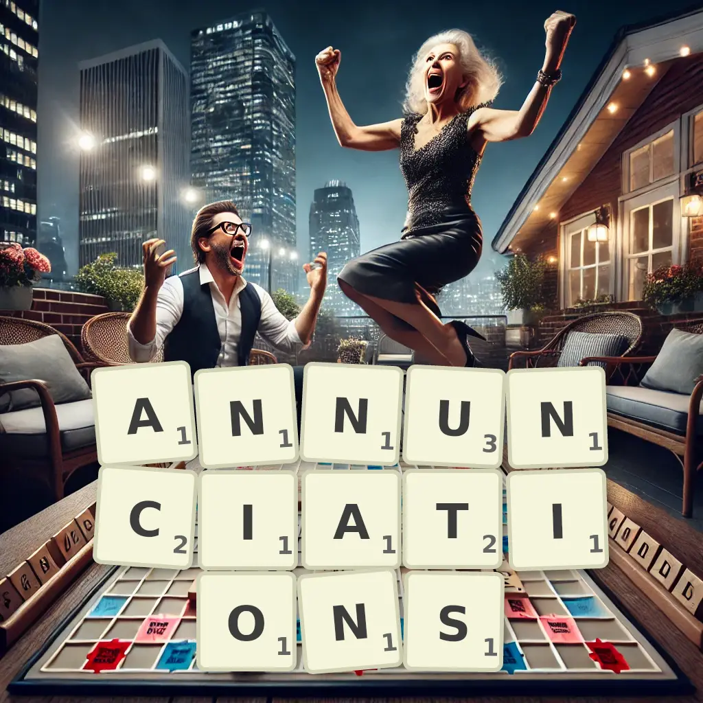 List of words with letters ANNUNCIATIONS Words with letters ANNUNCIATIONS