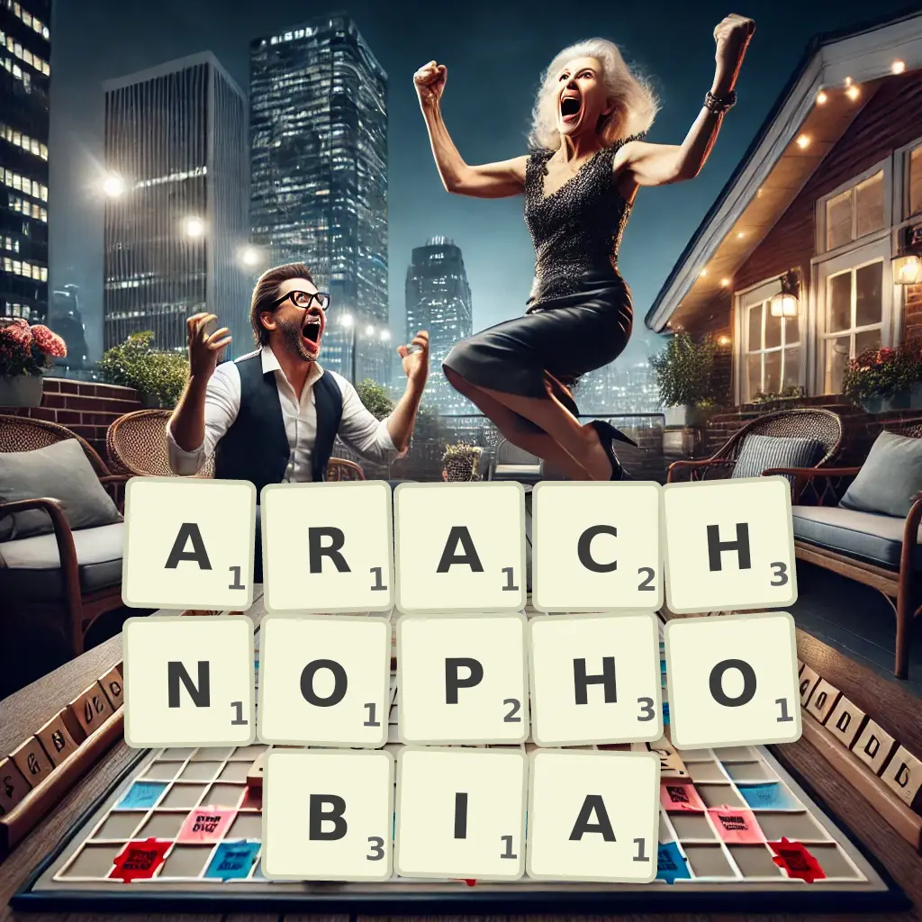 List of words with letters ARACHNOPHOBIA Words with letters ARACHNOPHOBIA