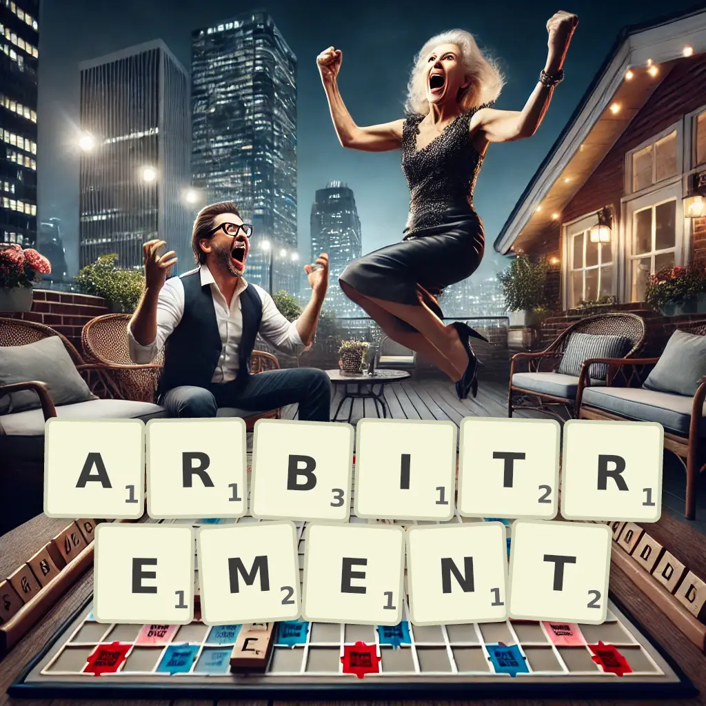 List of words with letters ARBITREMENT Words with letters ARBITREMENT