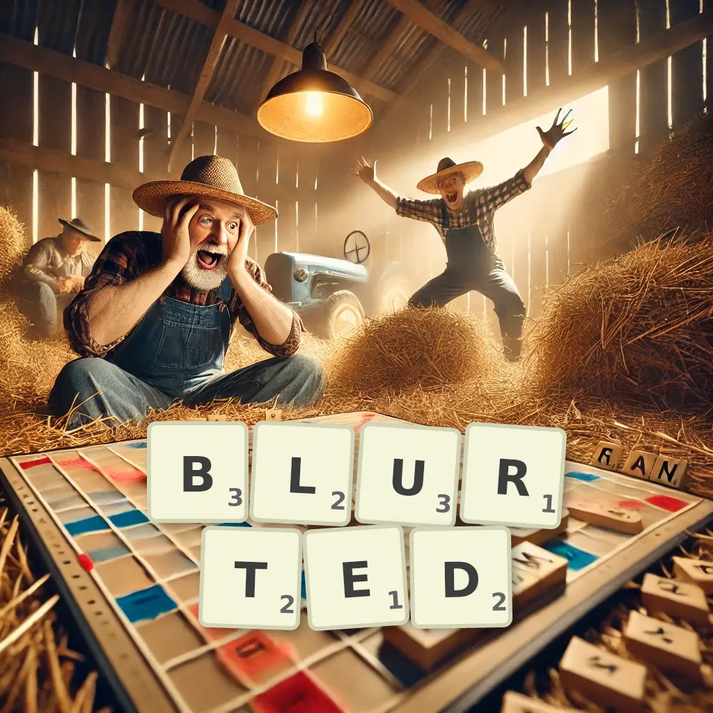 List of words with letters BLURTED Words with letters BLURTED
