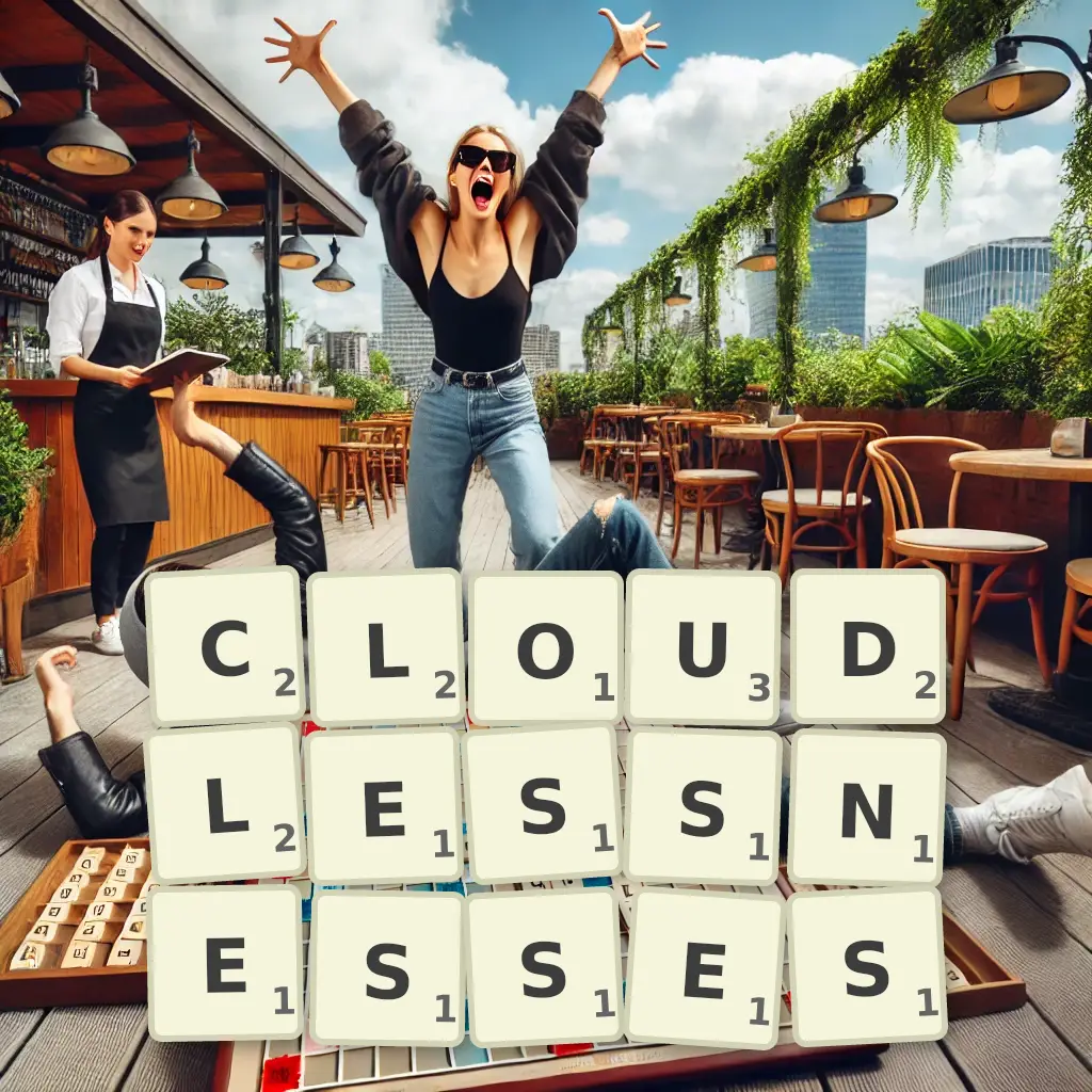List of words with letters CLOUDLESSNESSES Words with letters CLOUDLESSNESSES