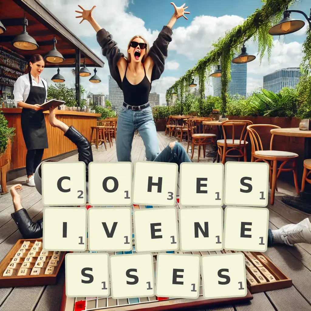 List of words with letters COHESIVENESSES Words with letters COHESIVENESSES