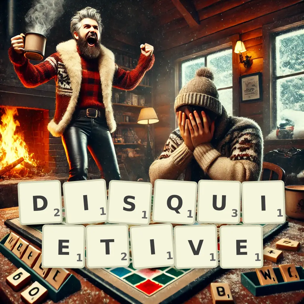 List of words with letters DISQUIETIVE Words with letters DISQUIETIVE