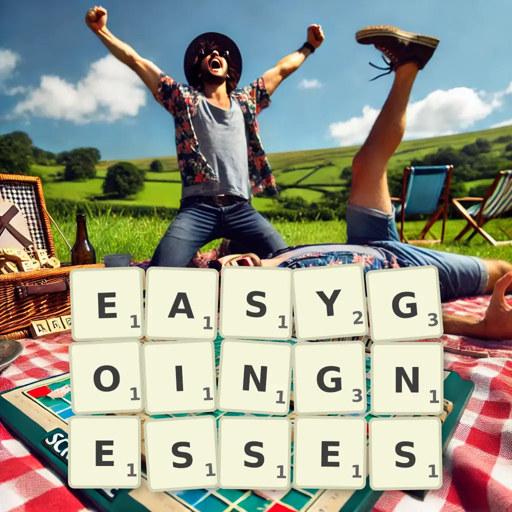 List of words with letters EASYGOINGNESSES Words with letters EASYGOINGNESSES