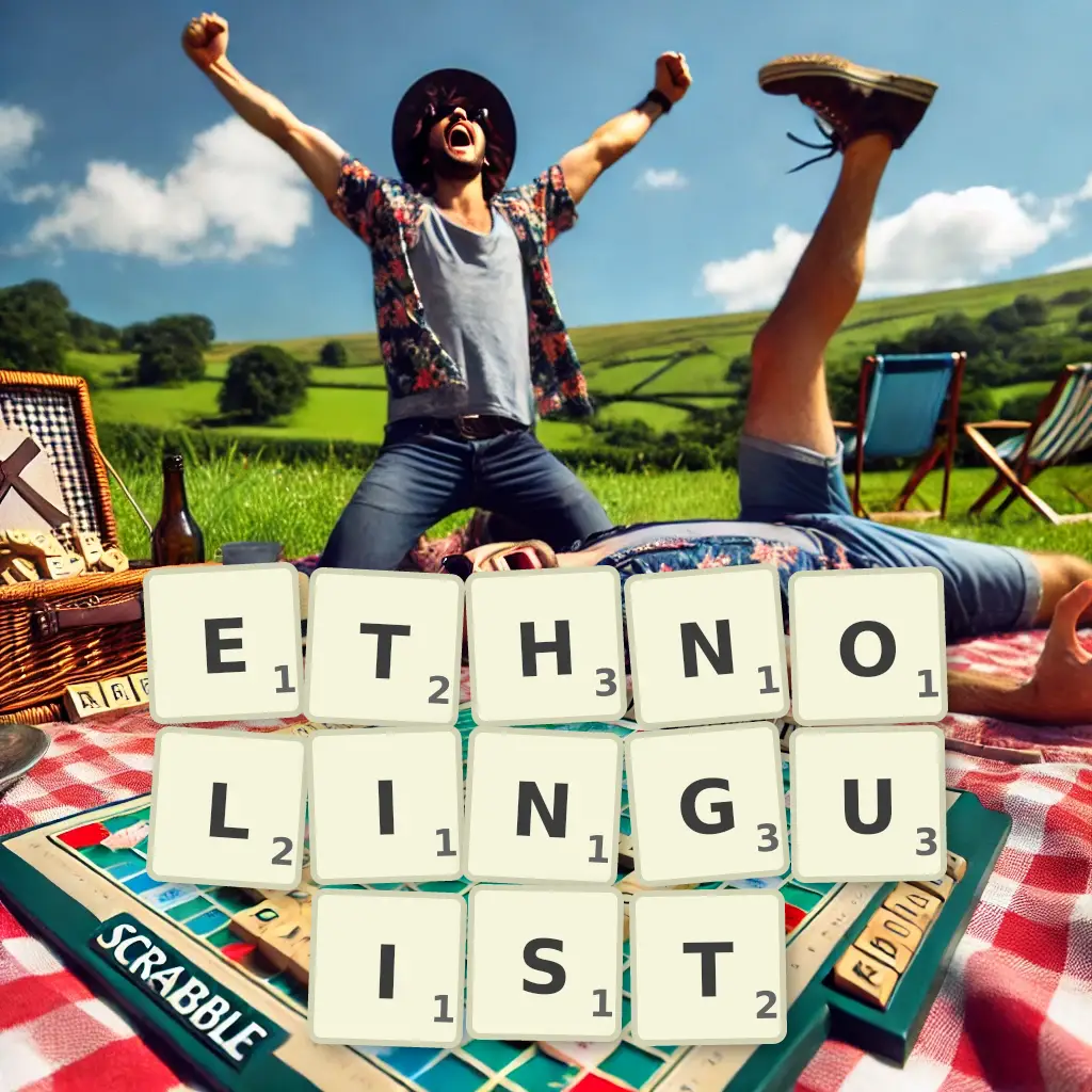 Words with letters ETHNOLINGUIST