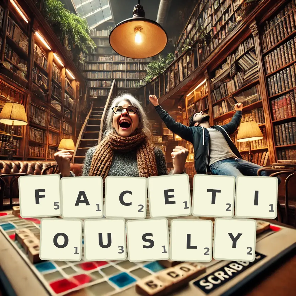 List of words with letters FACETIOUSLY Words with letters FACETIOUSLY