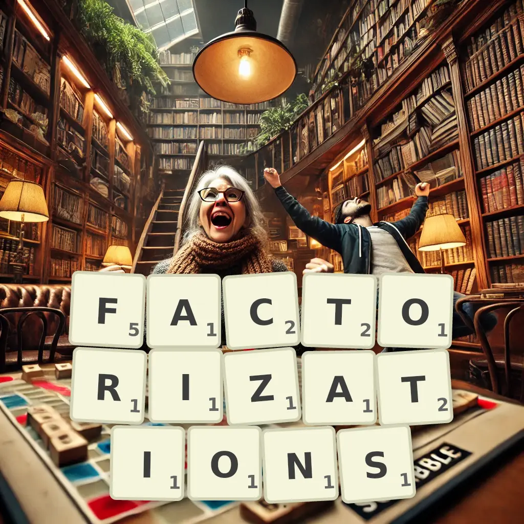 List of words with letters FACTORIZATIONS Words with letters FACTORIZATIONS