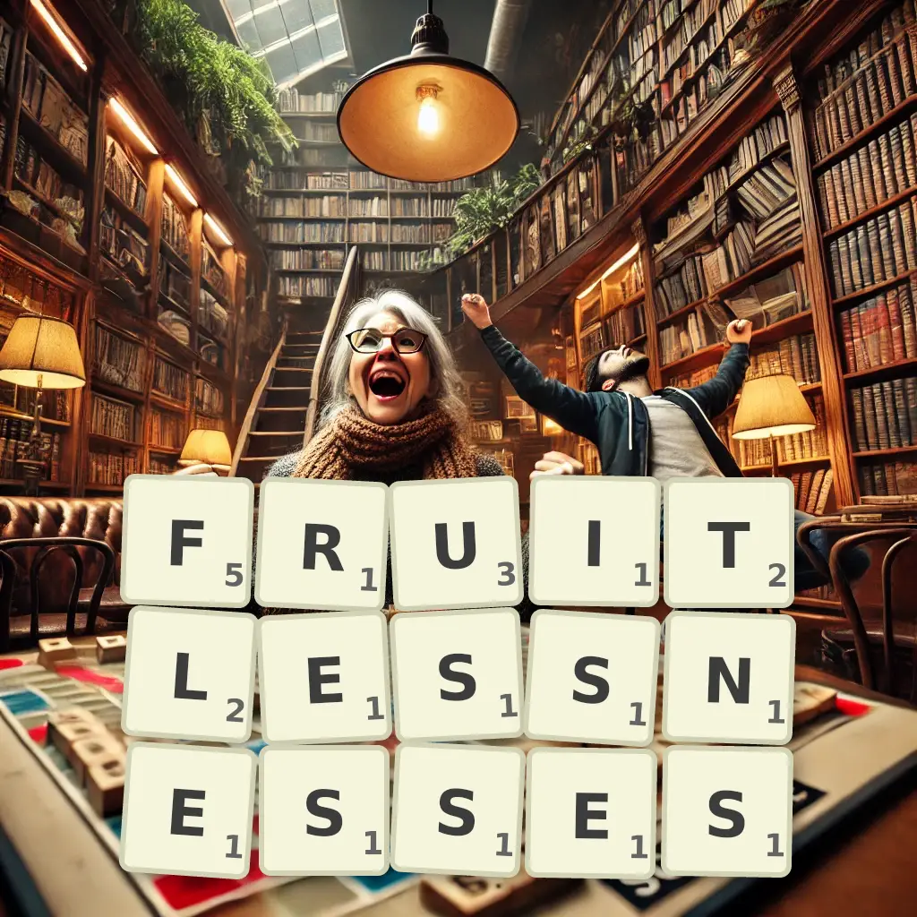 List of words with letters FRUITLESSNESSES Words with letters FRUITLESSNESSES