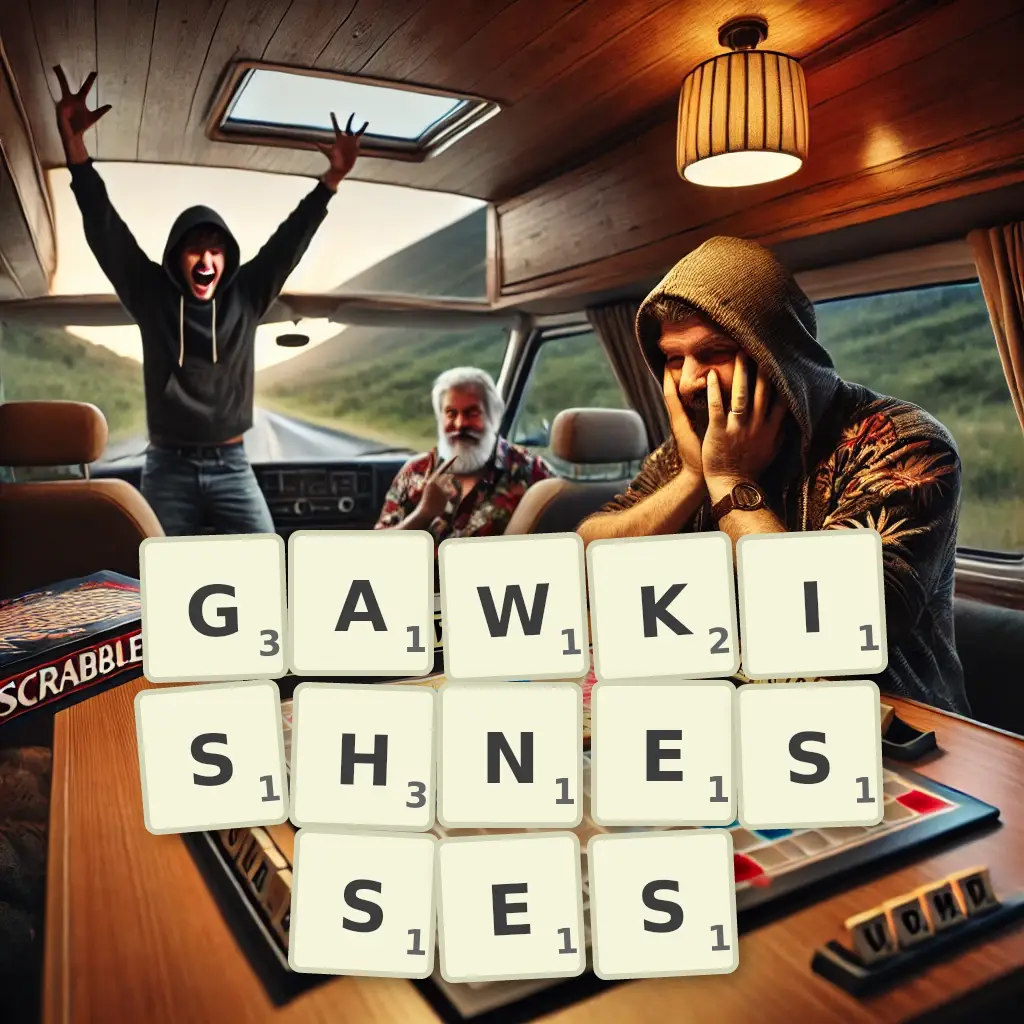 List of words with letters GAWKISHNESSES Words with letters GAWKISHNESSES