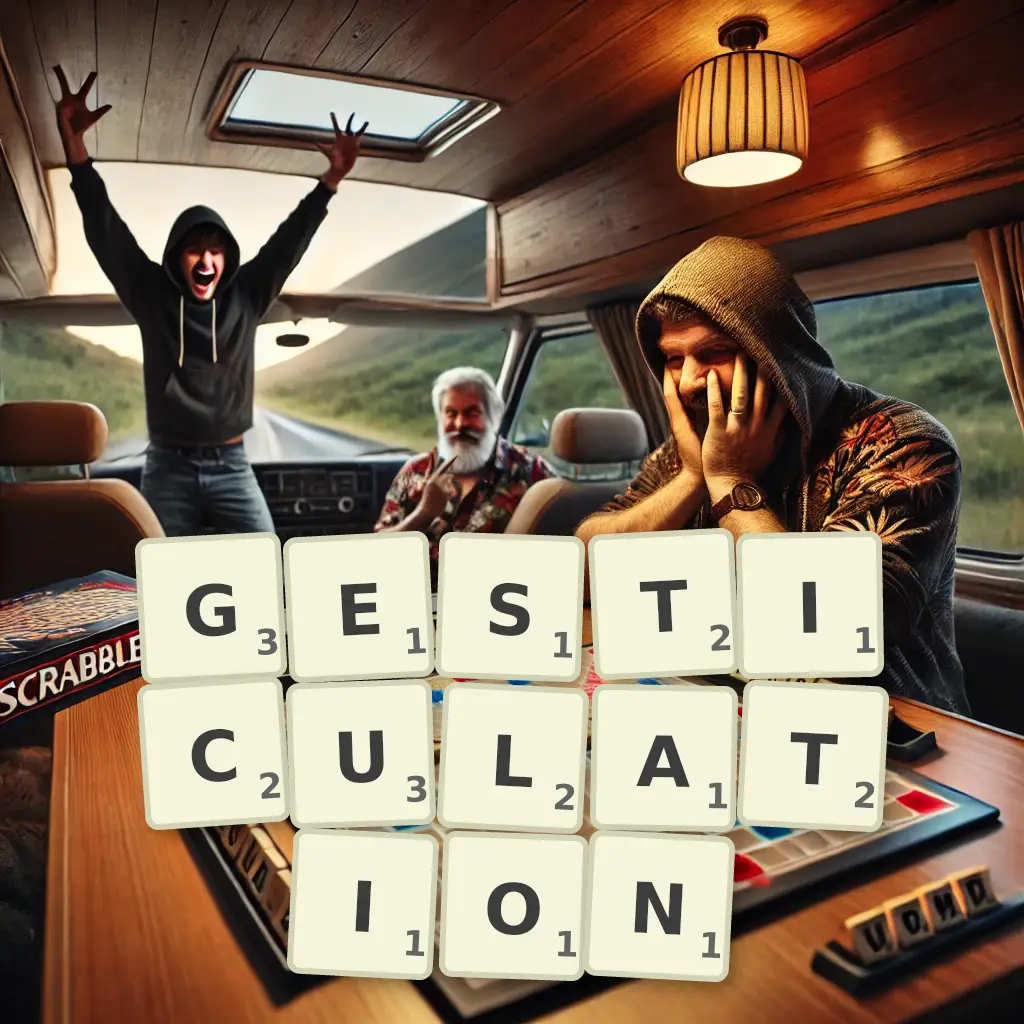 List of words with letters GESTICULATION Words with letters GESTICULATION