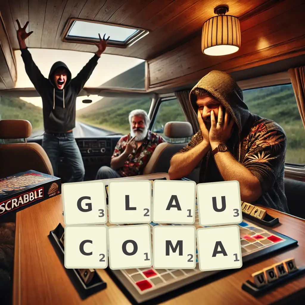 List of words with letters GLAUCOMA Words with letters GLAUCOMA