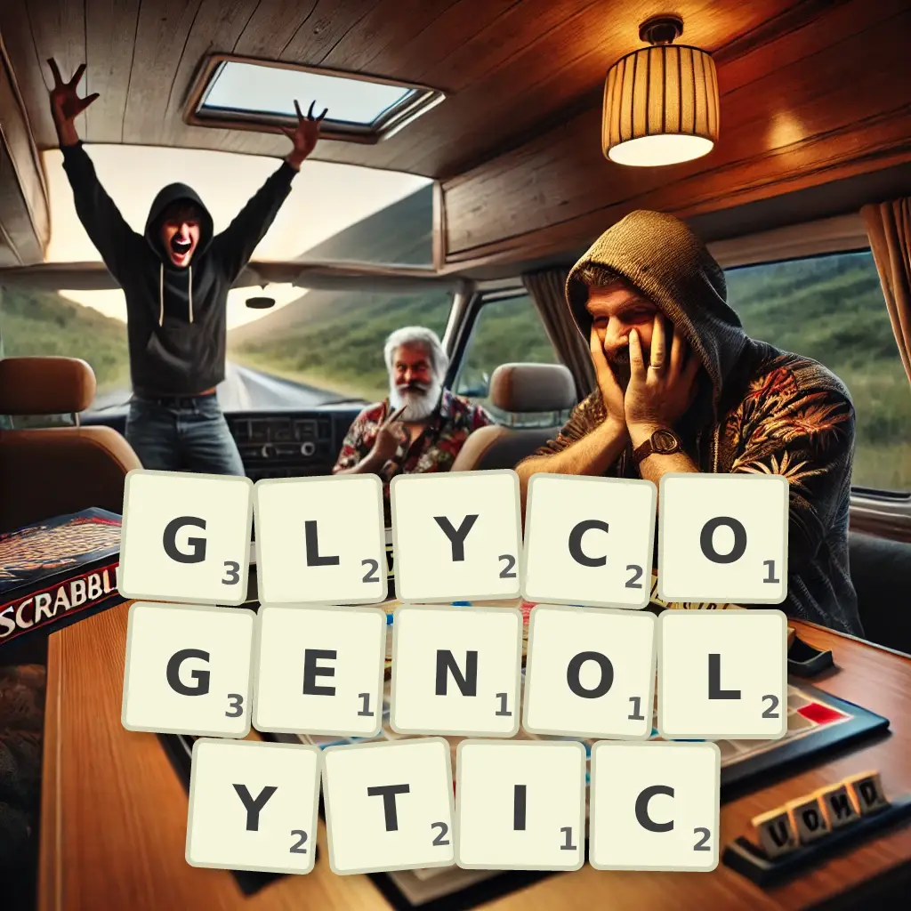 List of words with letters GLYCOGENOLYTIC Words with letters GLYCOGENOLYTIC