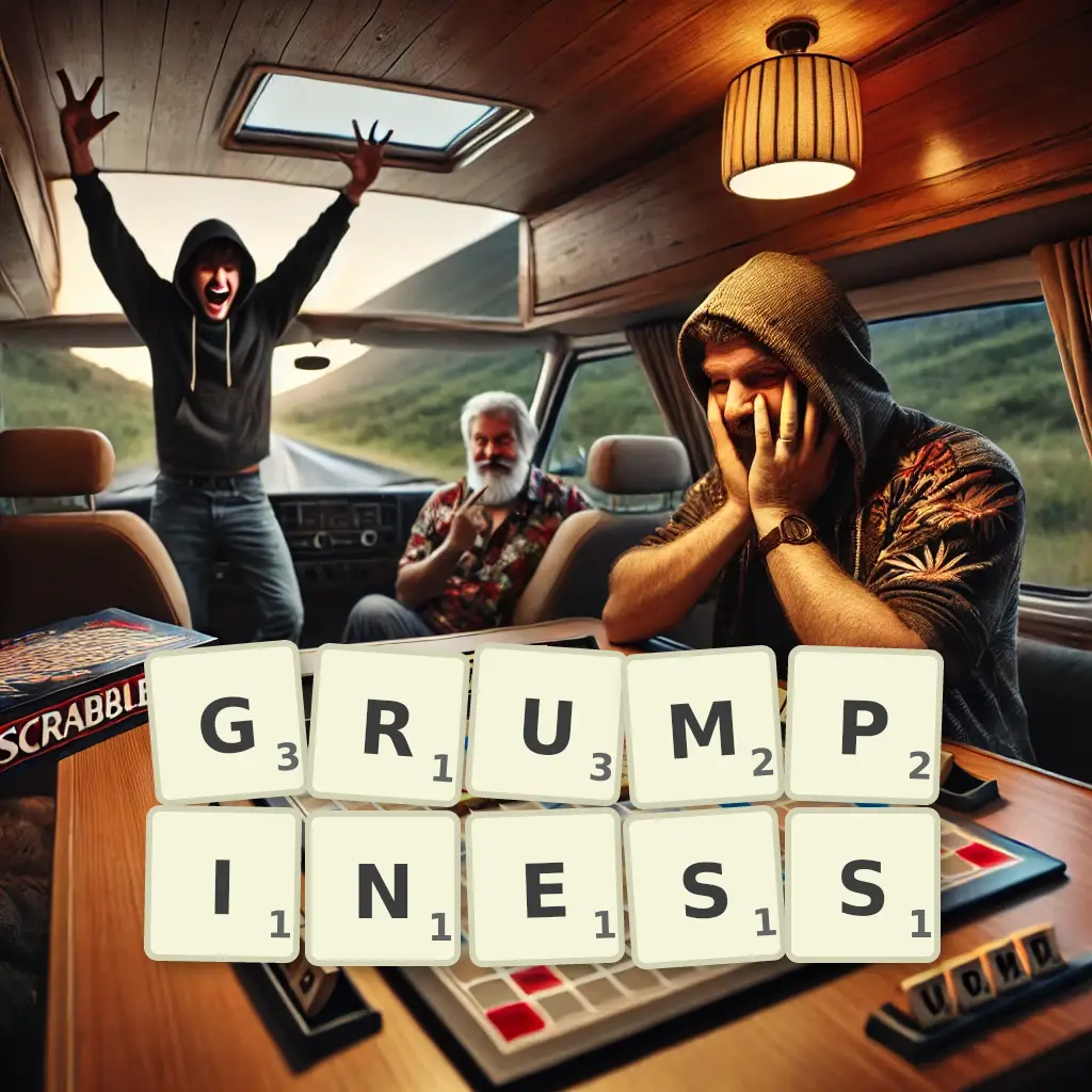 List of words with letters GRUMPINESS Words with letters GRUMPINESS