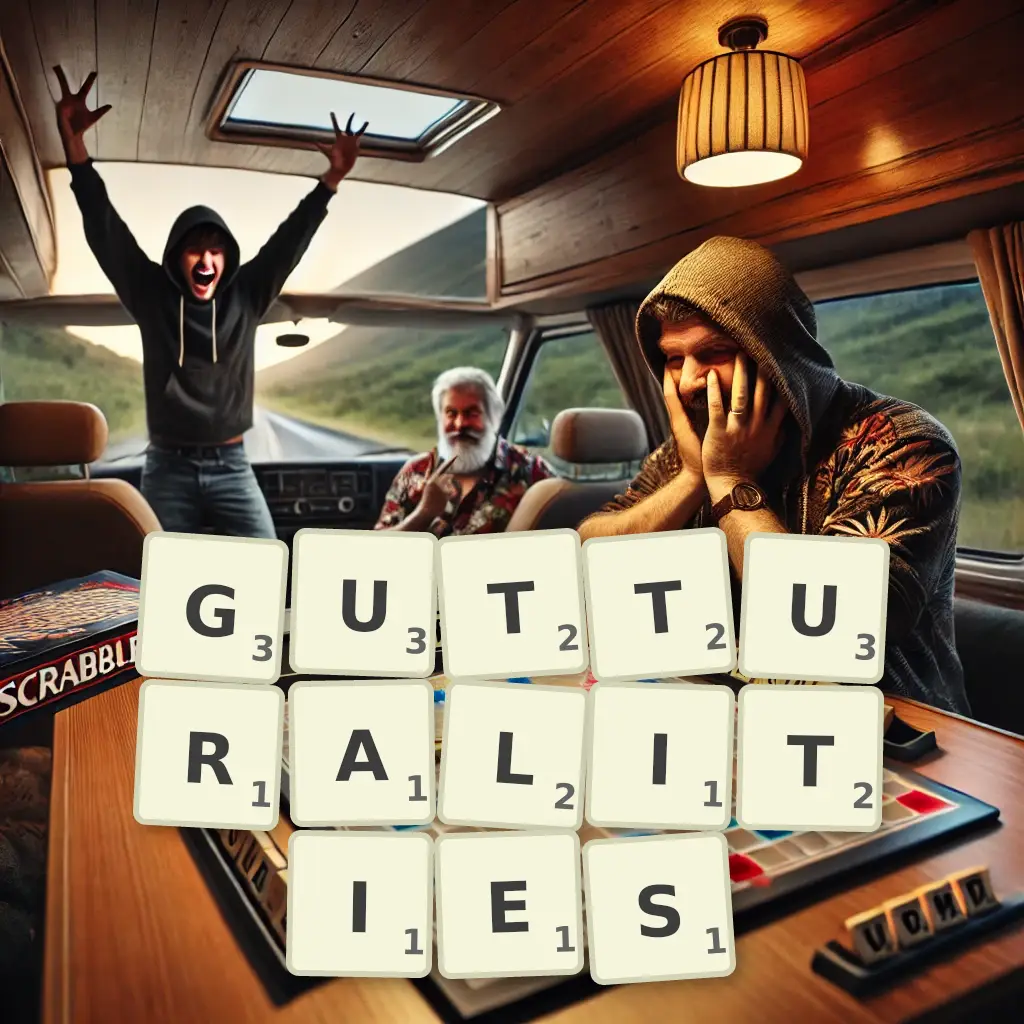 List of words with letters GUTTURALITIES Words with letters GUTTURALITIES