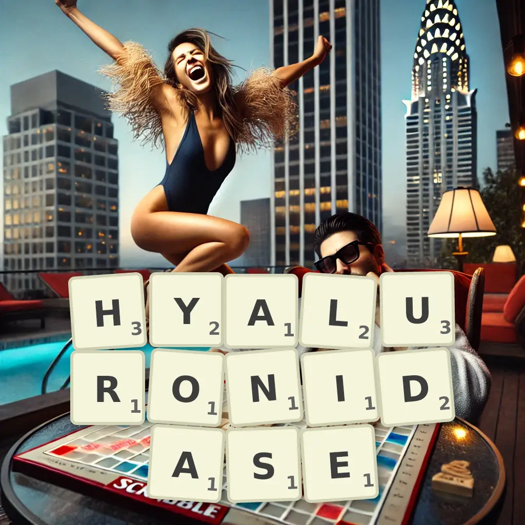 List of words with letters HYALURONIDASE Words with letters HYALURONIDASE