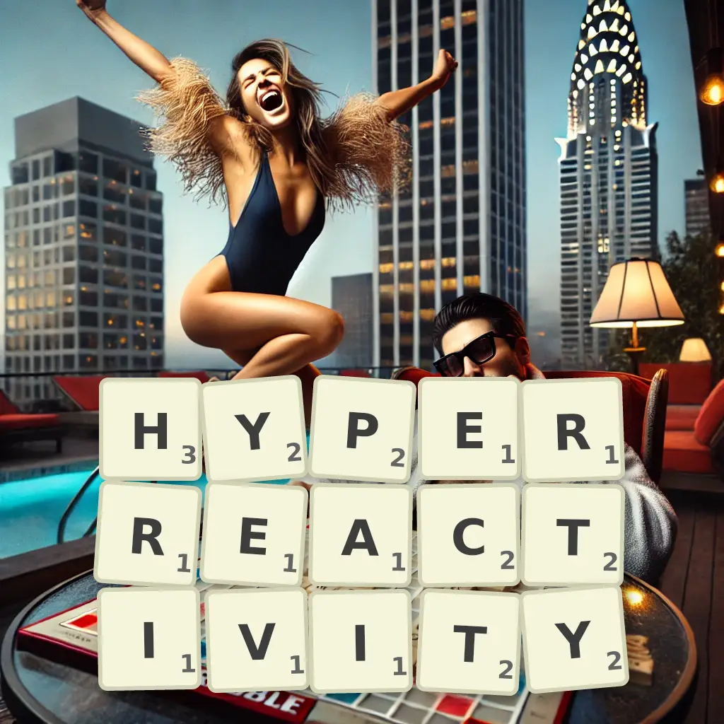List of words with letters HYPERREACTIVITY Words with letters HYPERREACTIVITY
