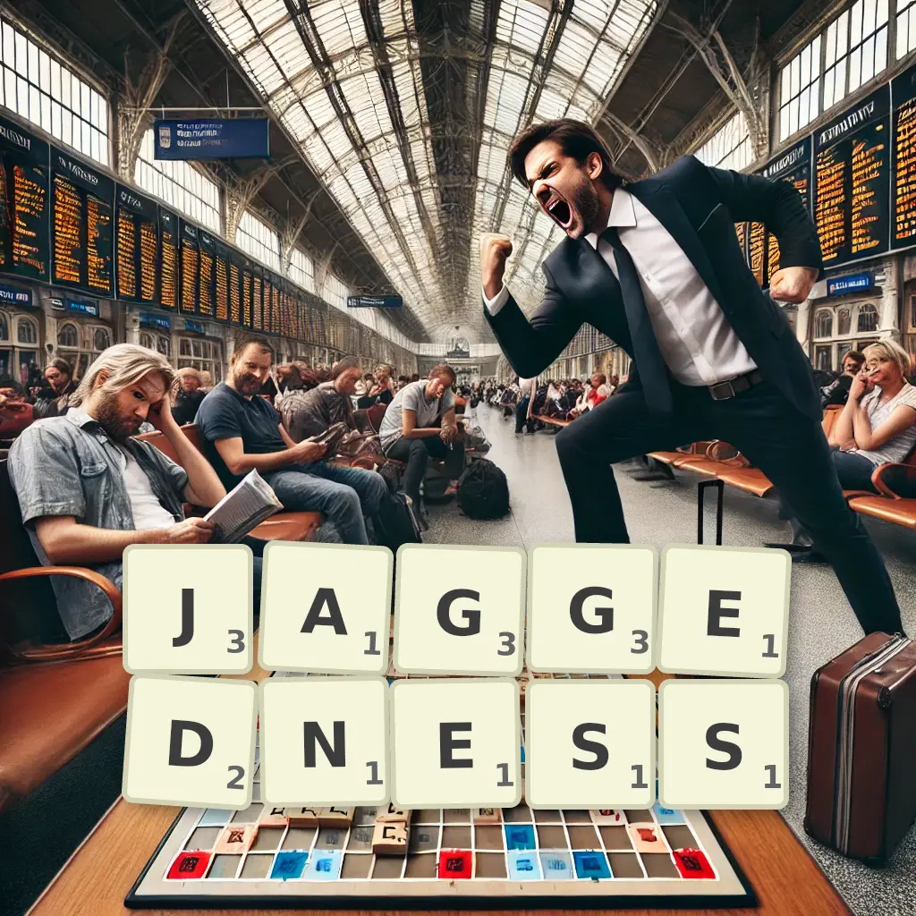 List of words with letters JAGGEDNESS Words with letters JAGGEDNESS