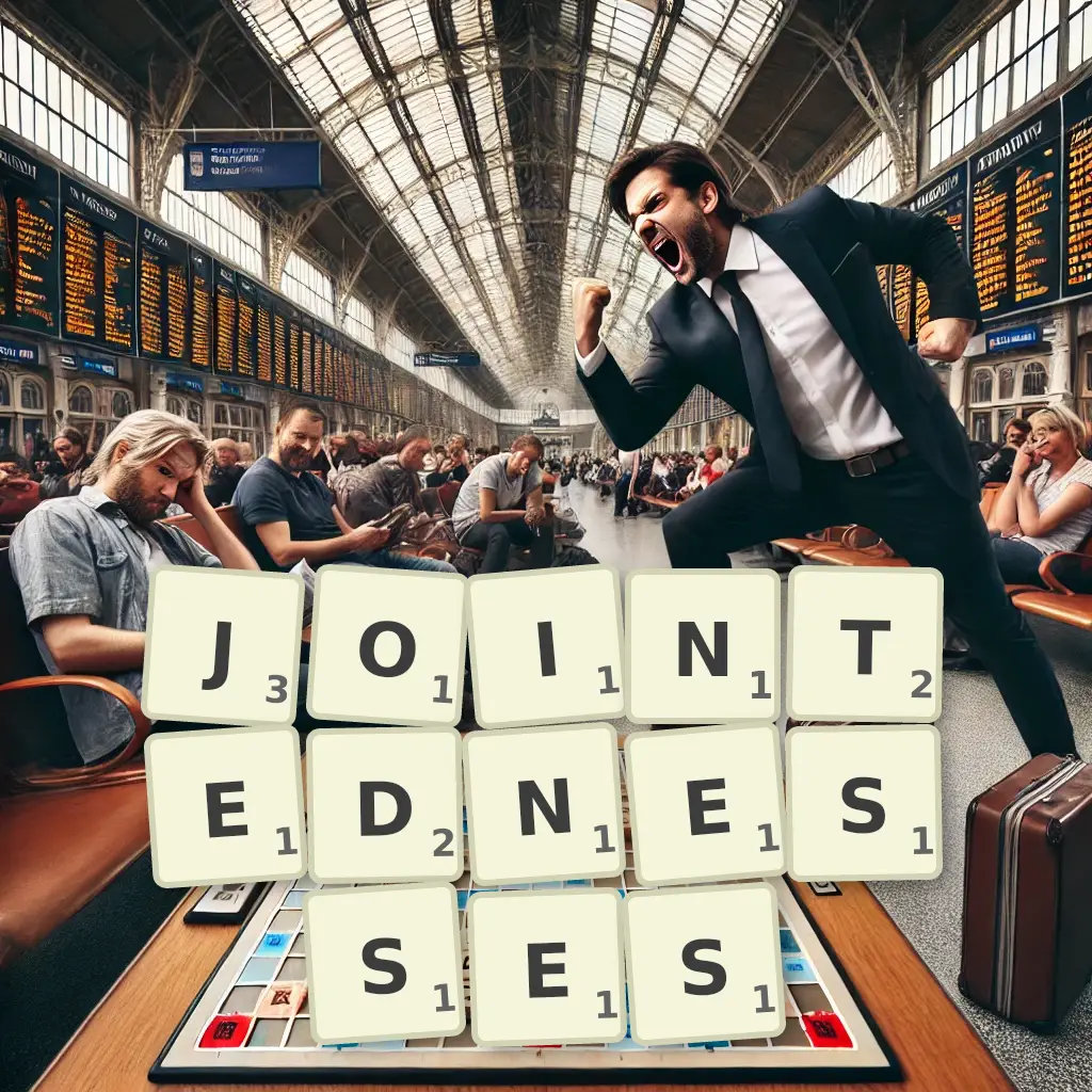 List of words with letters JOINTEDNESSES Words with letters JOINTEDNESSES