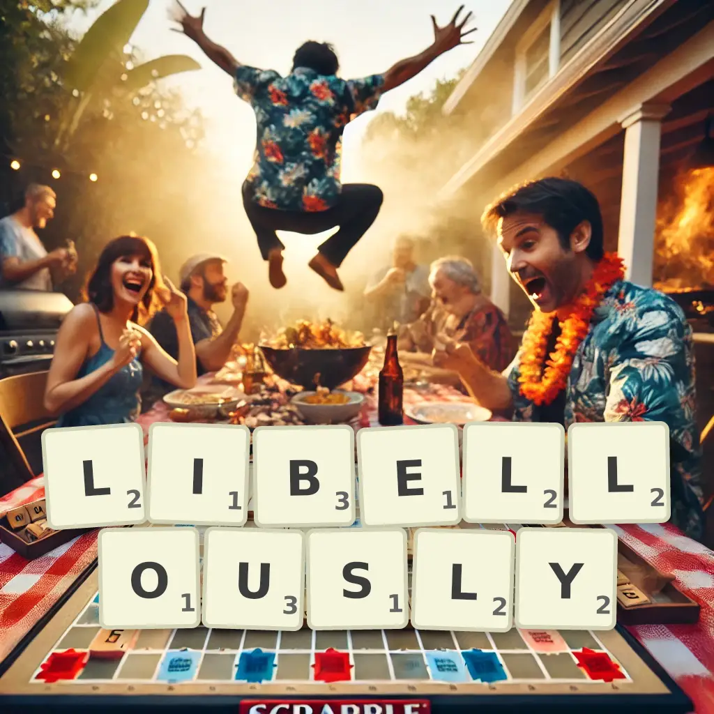 List of words with letters LIBELLOUSLY Words with letters LIBELLOUSLY