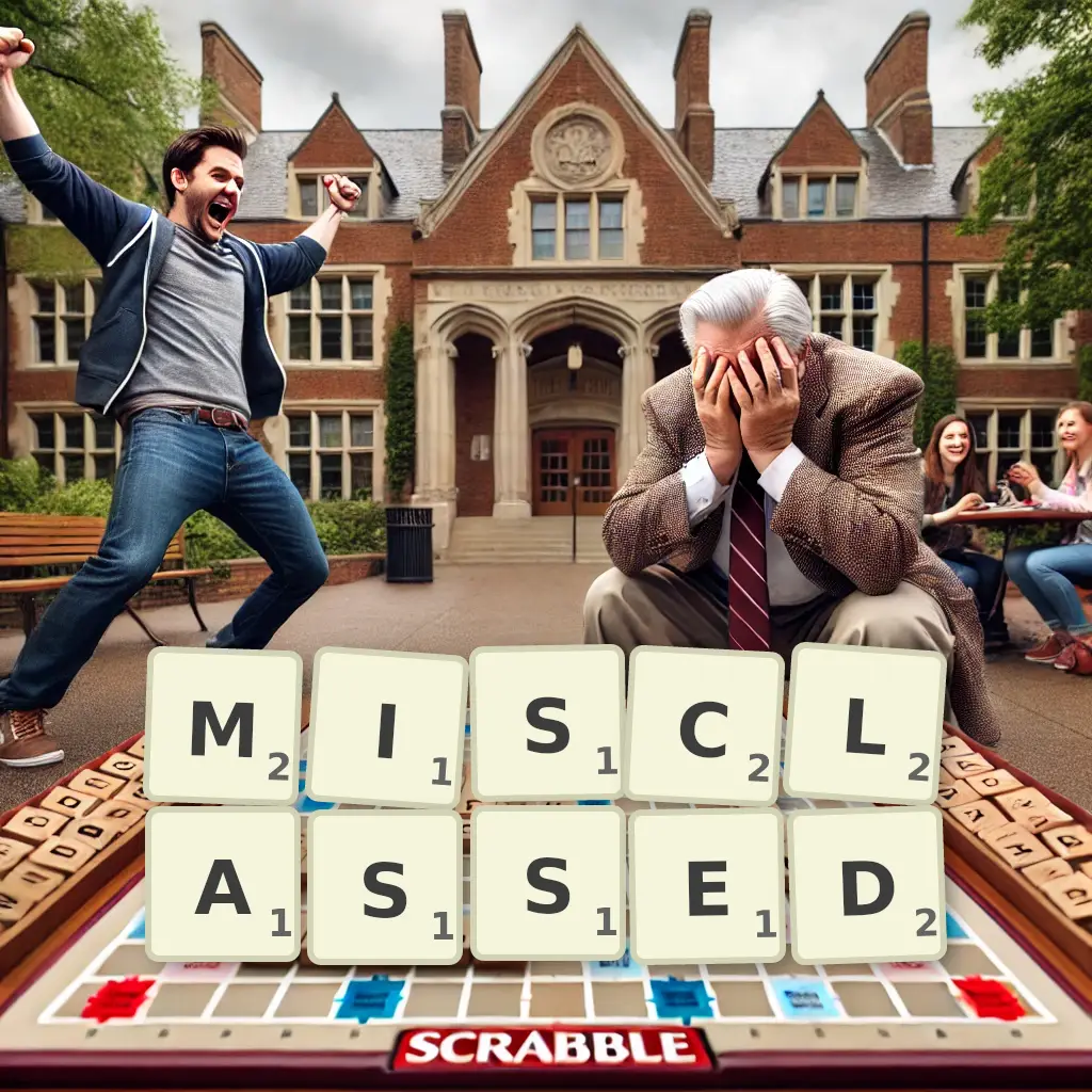 List of words with letters MISCLASSED Words with letters MISCLASSED