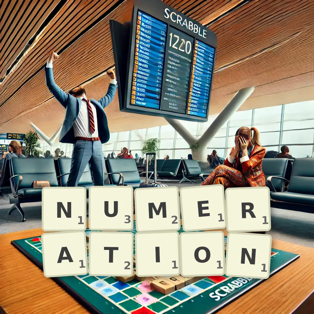 Words with letters NUMERATION
