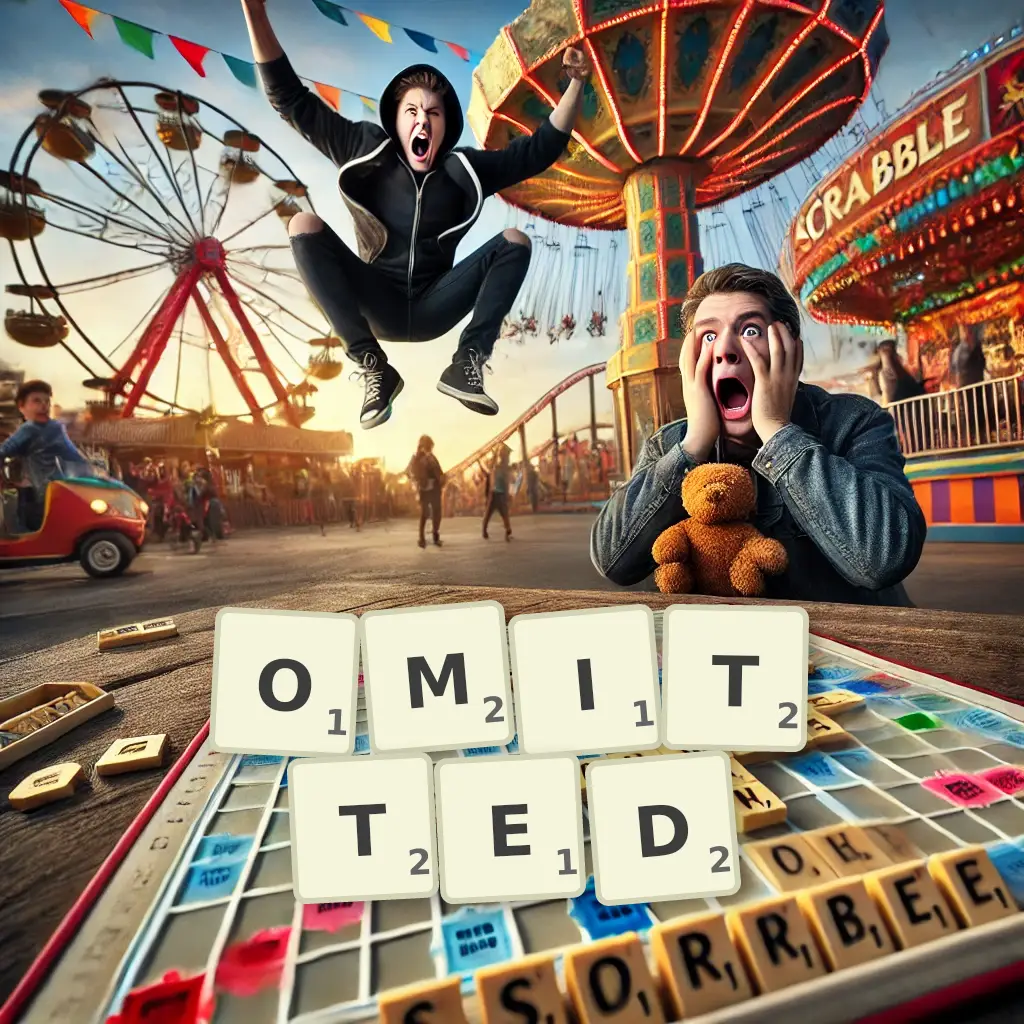List of words with letters OMITTED Words with letters OMITTED