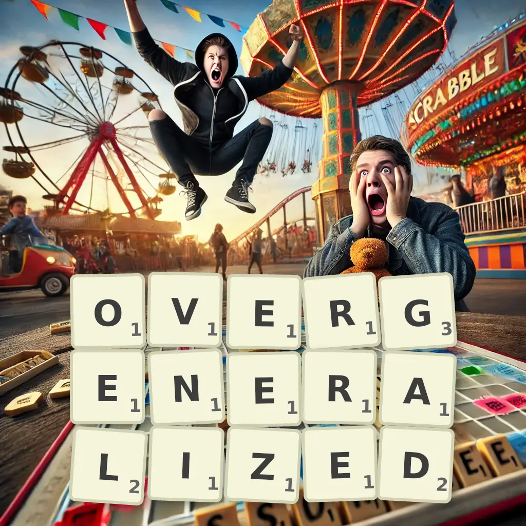 List of words with letters OVERGENERALIZED Words with letters OVERGENERALIZED