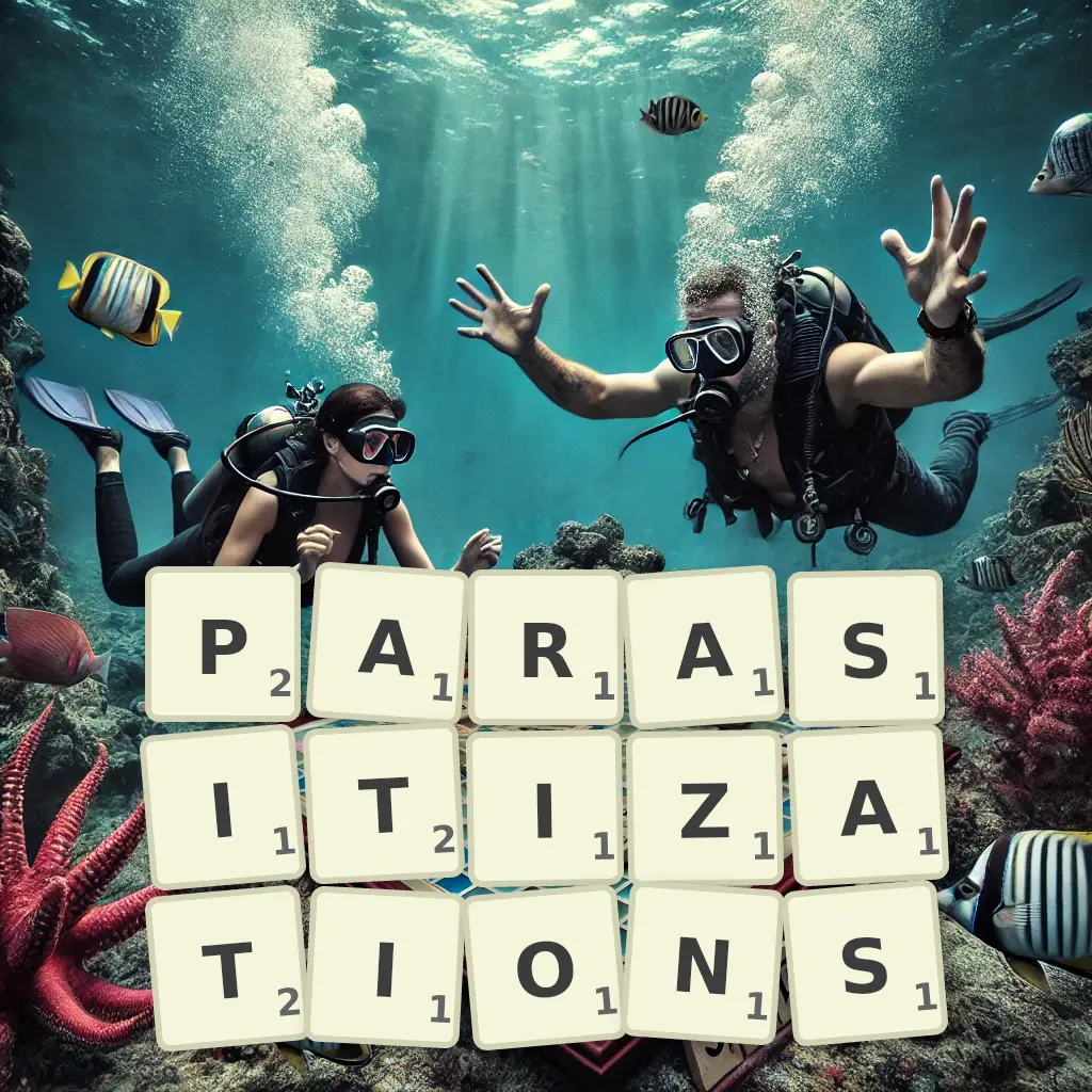 List of words with letters PARASITIZATIONS Words with letters PARASITIZATIONS