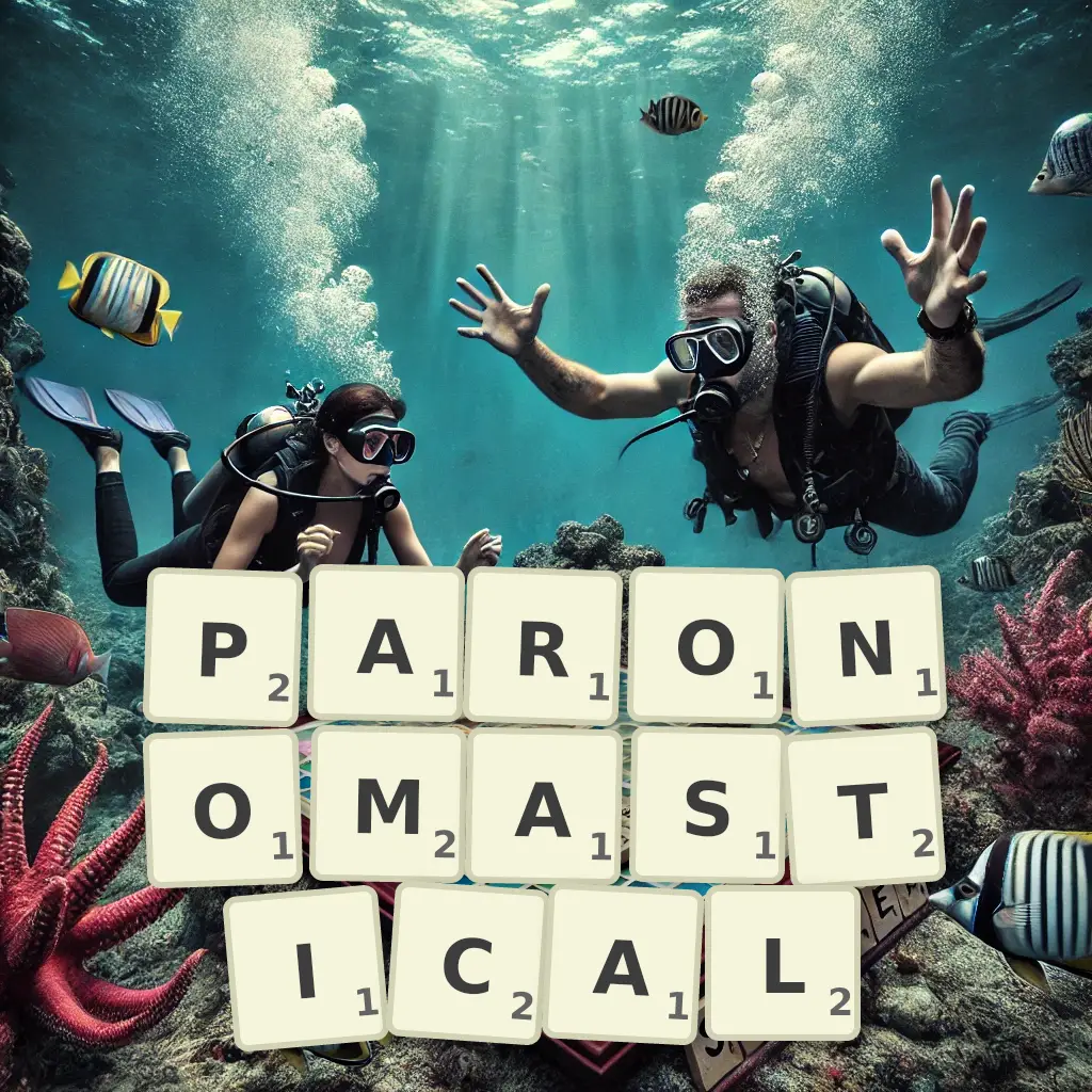 Words with letters PARONOMASTICAL