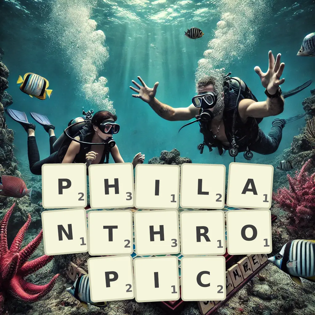 Words with letters PHILANTHROPIC