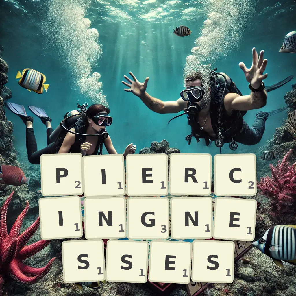 List of words with letters PIERCINGNESSES Words with letters PIERCINGNESSES