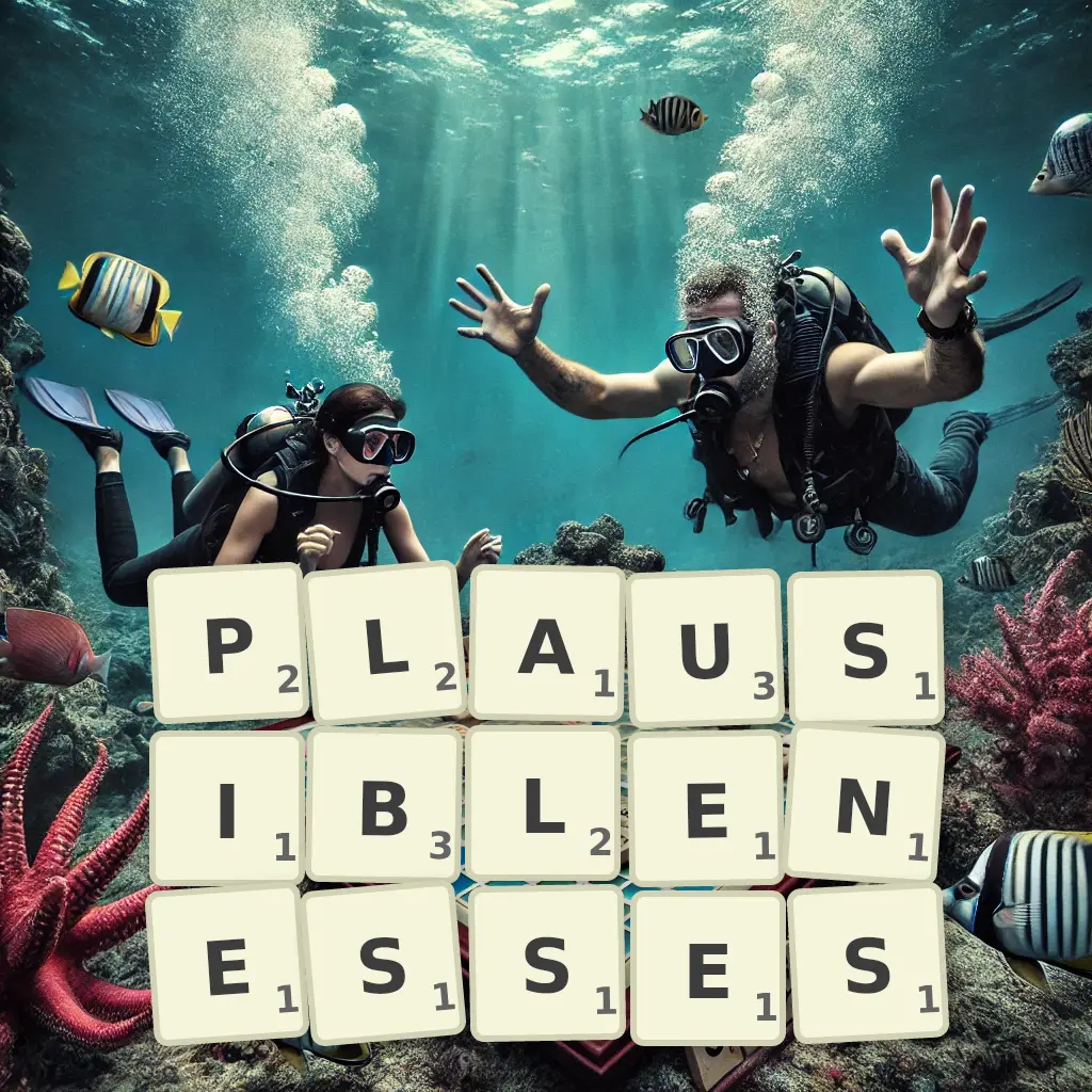 List of words with letters PLAUSIBLENESSES Words with letters PLAUSIBLENESSES