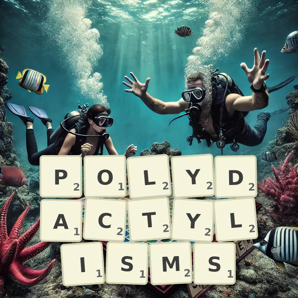 List of words with letters POLYDACTYLISMS Words with letters POLYDACTYLISMS