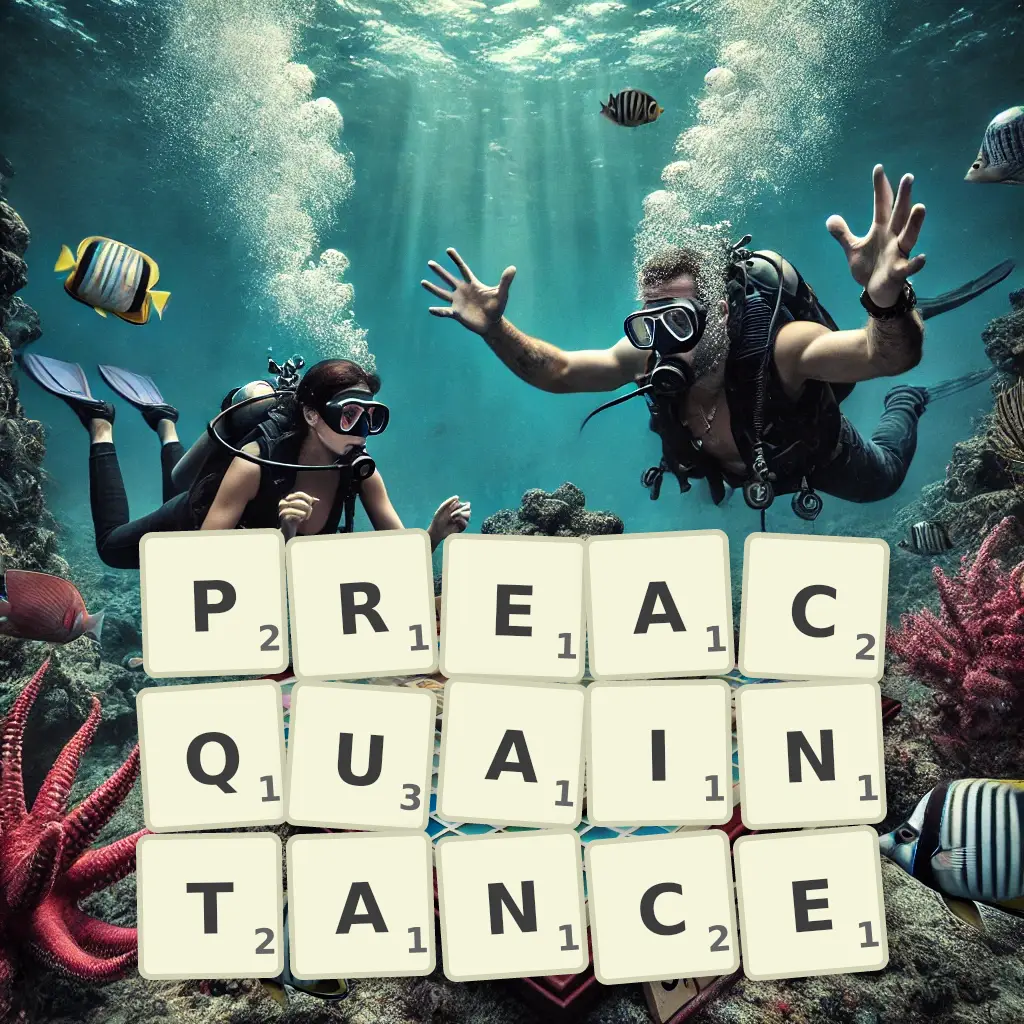 List of words with letters PREACQUAINTANCE Words with letters PREACQUAINTANCE