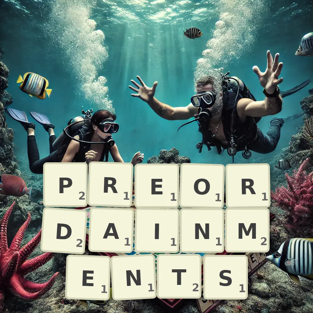 List of words with letters PREORDAINMENTS Words with letters PREORDAINMENTS
