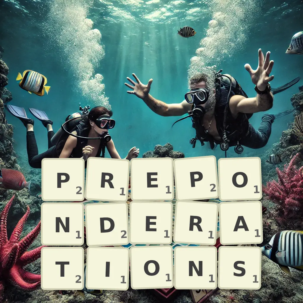 List of words with letters PREPONDERATIONS Words with letters PREPONDERATIONS