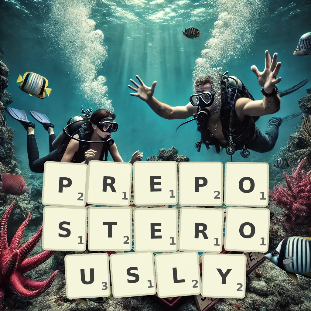 List of words with letters PREPOSTEROUSLY Words with letters PREPOSTEROUSLY