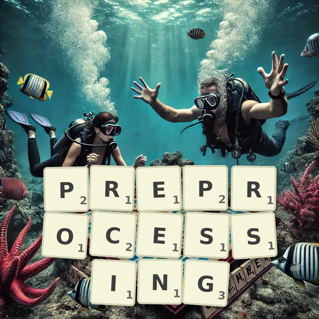 List of words with letters PREPROCESSING Words with letters PREPROCESSING