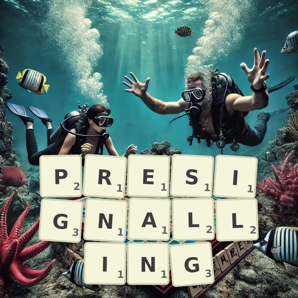 Words with letters PRESIGNALLING