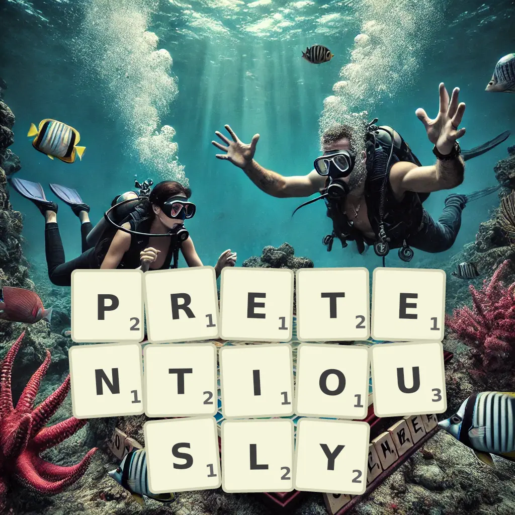 List of words with letters PRETENTIOUSLY Words with letters PRETENTIOUSLY