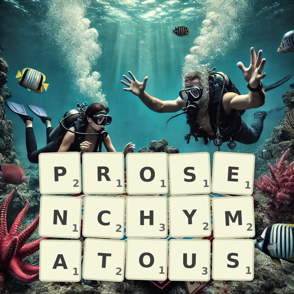 Words with letters PROSENCHYMATOUS