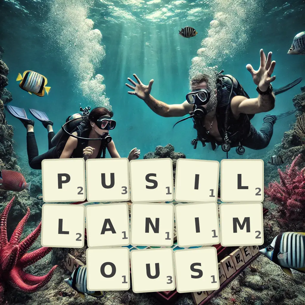 List of words with letters PUSILLANIMOUS Words with letters PUSILLANIMOUS