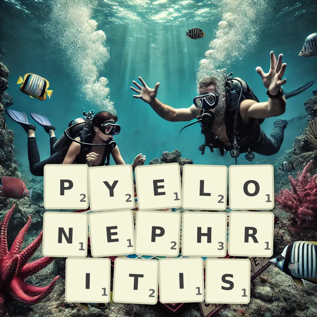 List of words with letters PYELONEPHRITIS Words with letters PYELONEPHRITIS