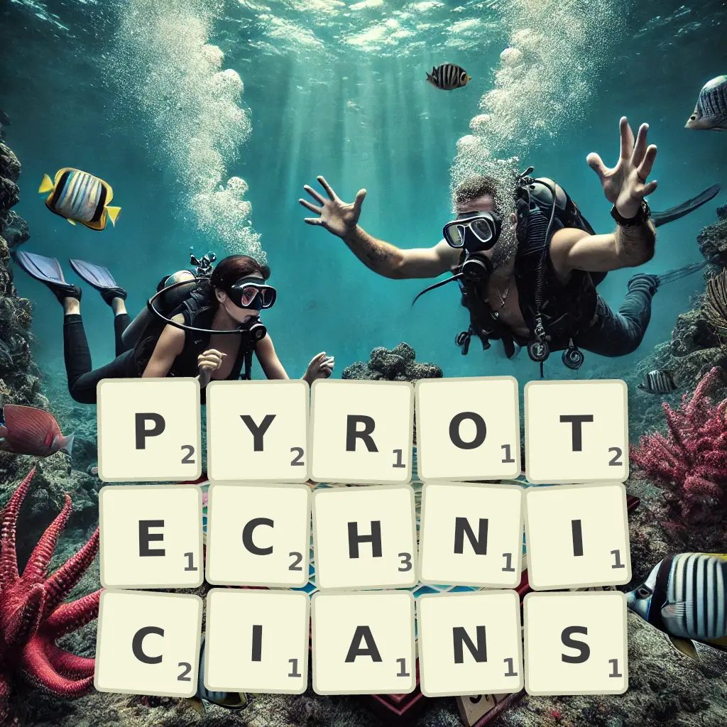 List of words with letters PYROTECHNICIANS Words with letters PYROTECHNICIANS