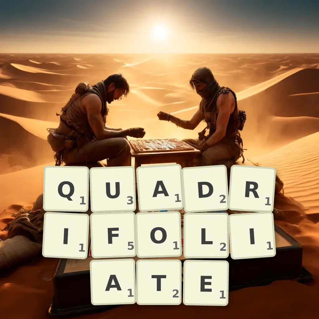 List of words with letters QUADRIFOLIATE Words with letters QUADRIFOLIATE