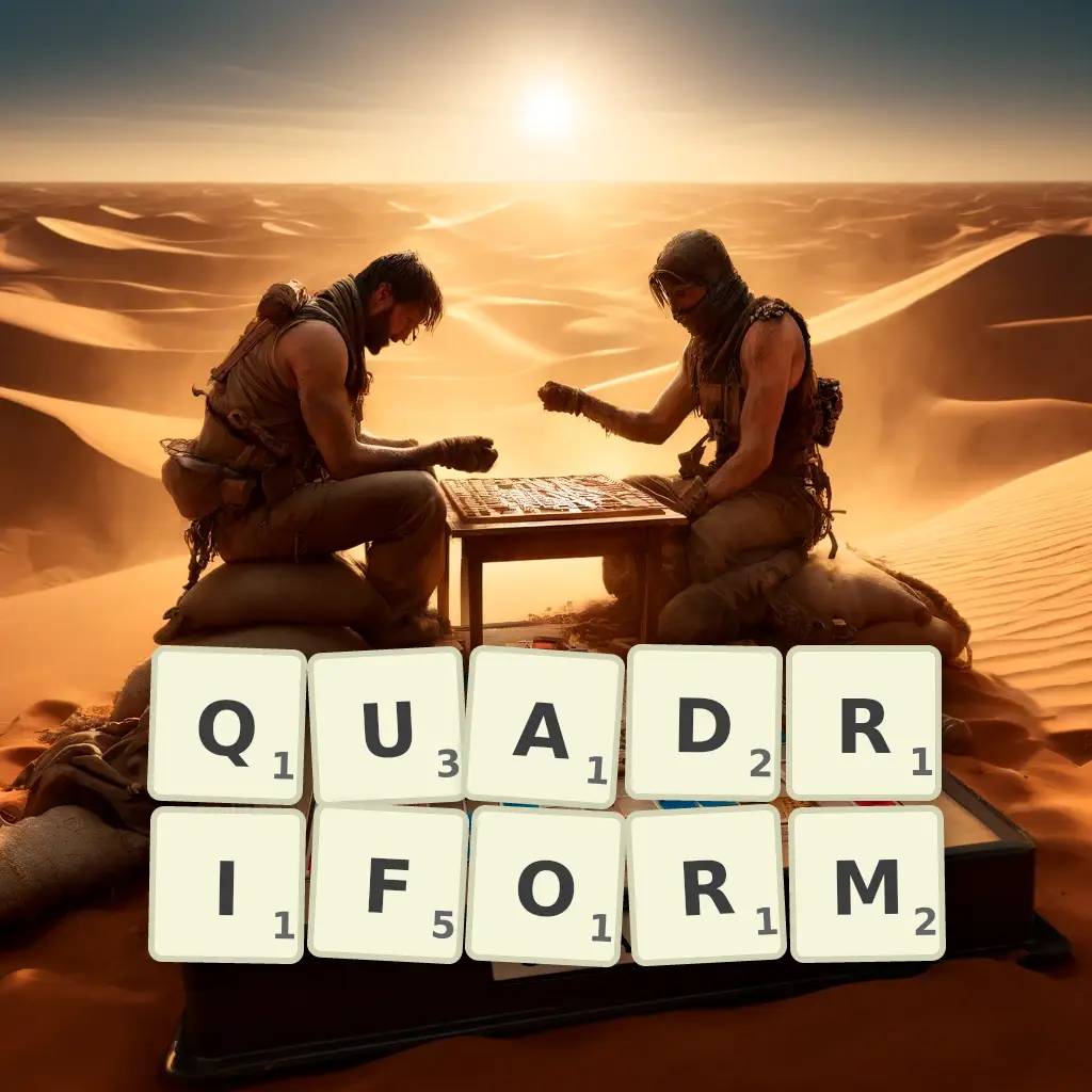 List of words with letters QUADRIFORM Words with letters QUADRIFORM